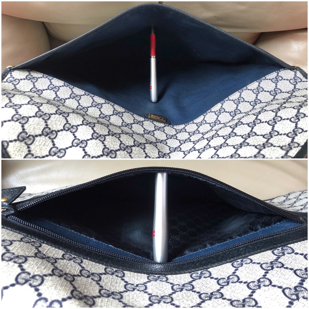 Gucci Black and Cream Laptop Bag - Picture 9 of 13